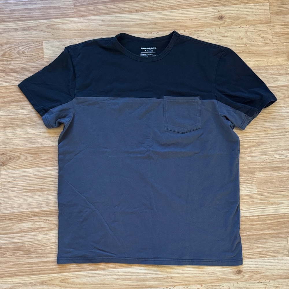 Paper Denim & Cloth Two Tone Tshirt - size L